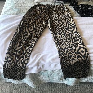 Printed light weight pants